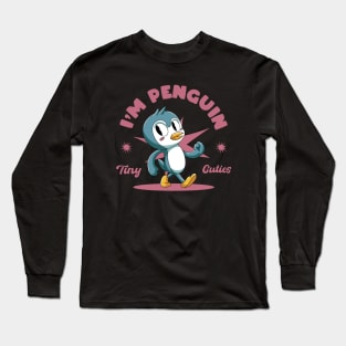 Cheerful Penguin Christmas Long Sleeve T-Shirt